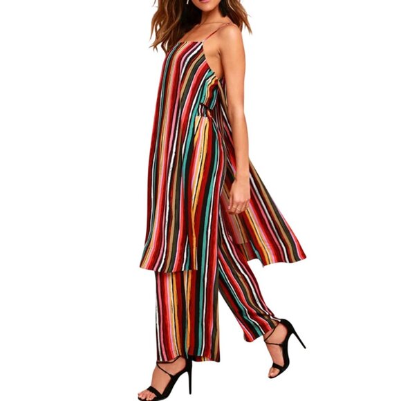 Free People Ruby Multi Striped Two-Piece Set Size S - Picture 3 of 7